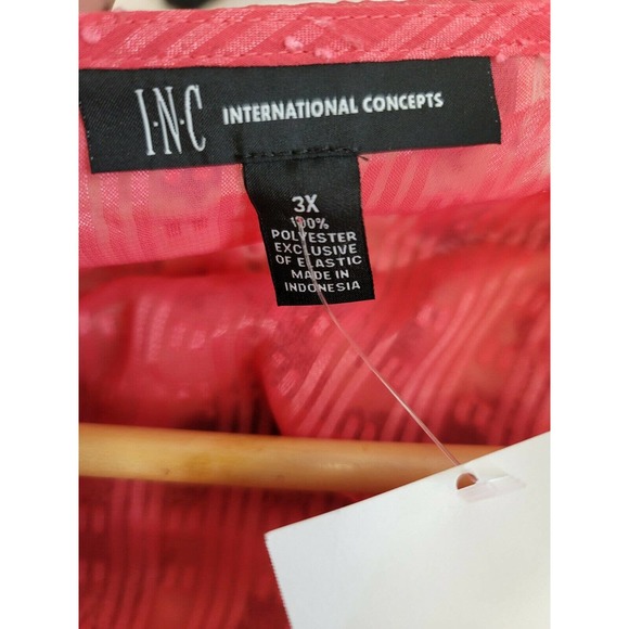 INC Waist Tie V-Neck Blouse New 3X - Picture 6 of 6